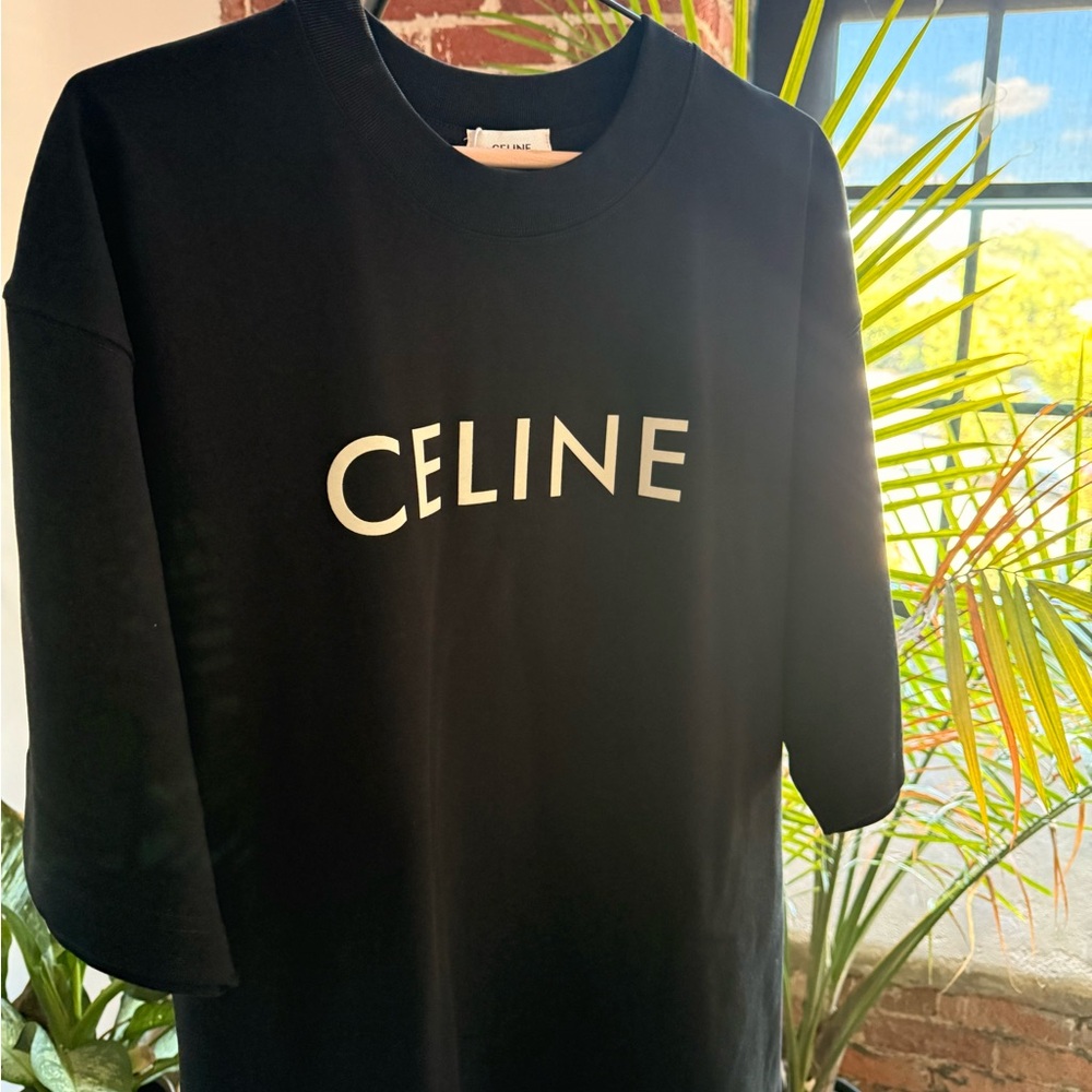 CELINE PARIS Loose T_shirt in cotton Jersey